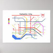 Métro de la ville fantastique