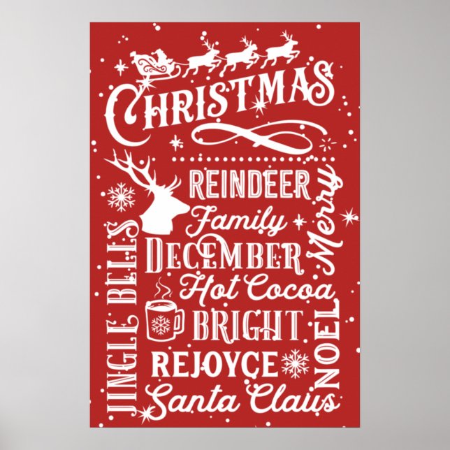 Affiche métro de Noël (Devant)