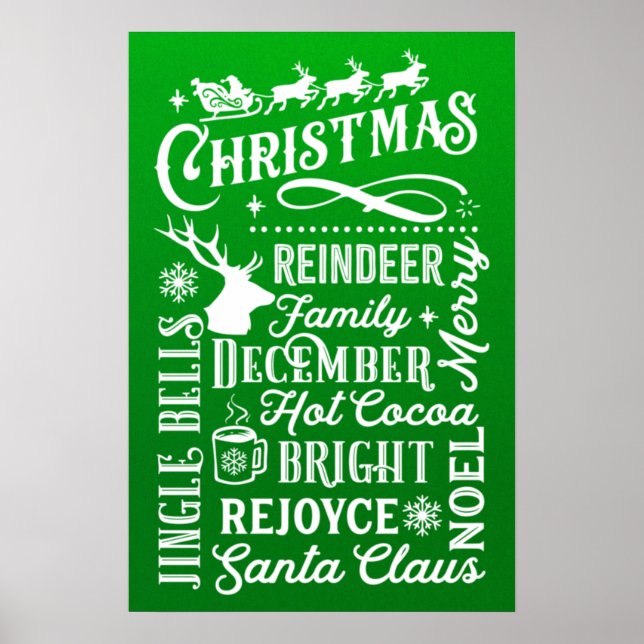 Affiche métro de Noël (Devant)