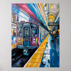 Affiche Métro Express Uptown Impasto