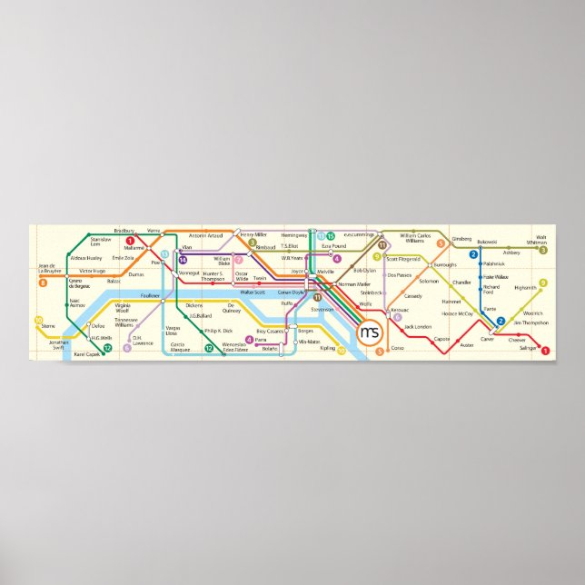 Affiche Métro Literario (Devant)