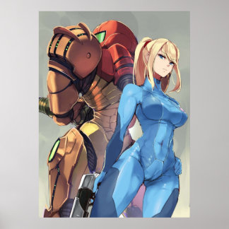 Affiche Metroid Samus Aran