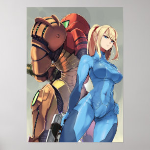 Affiche Metroid Samus Aran