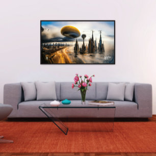 Affiche Métropole futuriste