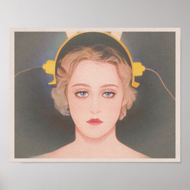 Affiche Metropolis (1927) - Maria and The Machine Art (Devant)