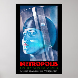 Affiche METROPOLIS Ein Film Von Fritz Lang Vieux film alle