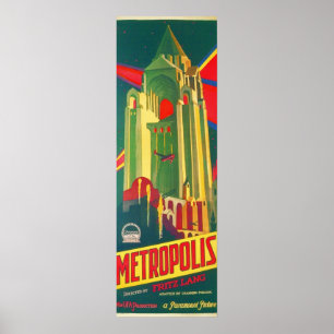 Affiche METROPOLIS Réalisé par Fritz Lang 1927 Hollywood S