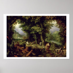 Affiche Mettez à la terre ou le paradis terrestre, 1607-08