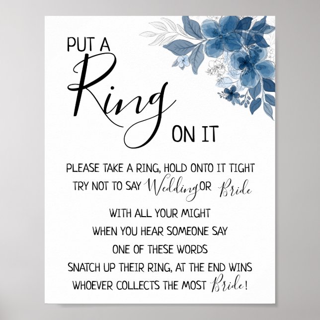 Affiche Mettez une bague dessus verdure d'eucalyptus (Devant)