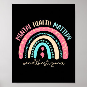 Affiche Mettre fin à la stigmatisation, la santé mentale, 
