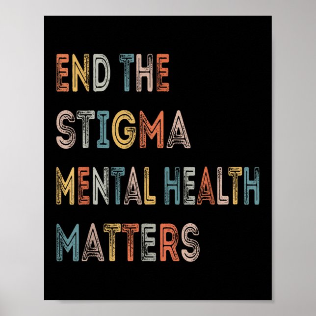 Affiche Mettre fin à la stigmatisation santé mentale S Con (Devant)