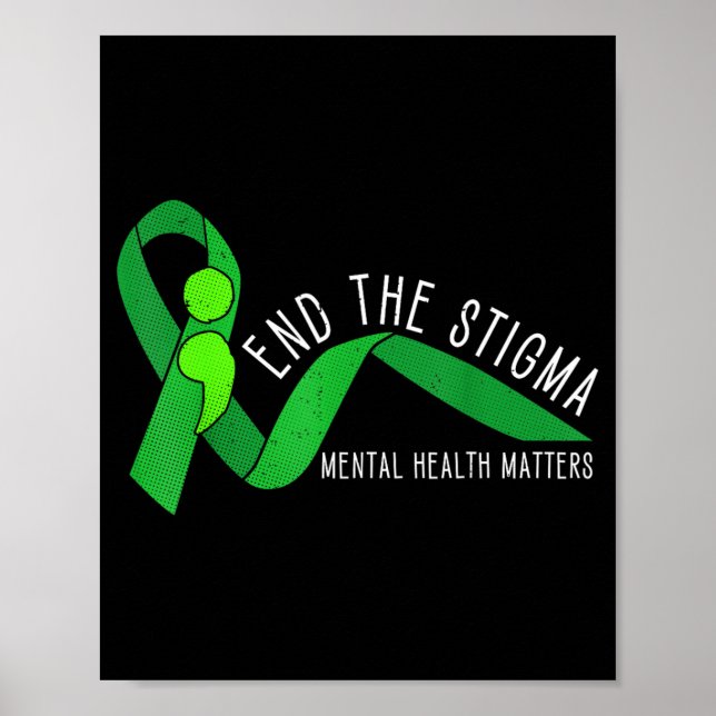 Affiche Mettre fin à la stigmatisation Semicolon de sensib (Devant)