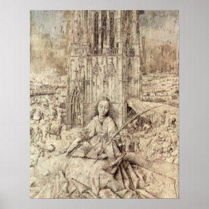 Affiche Meurent St Barbara avant janvier van Eyck