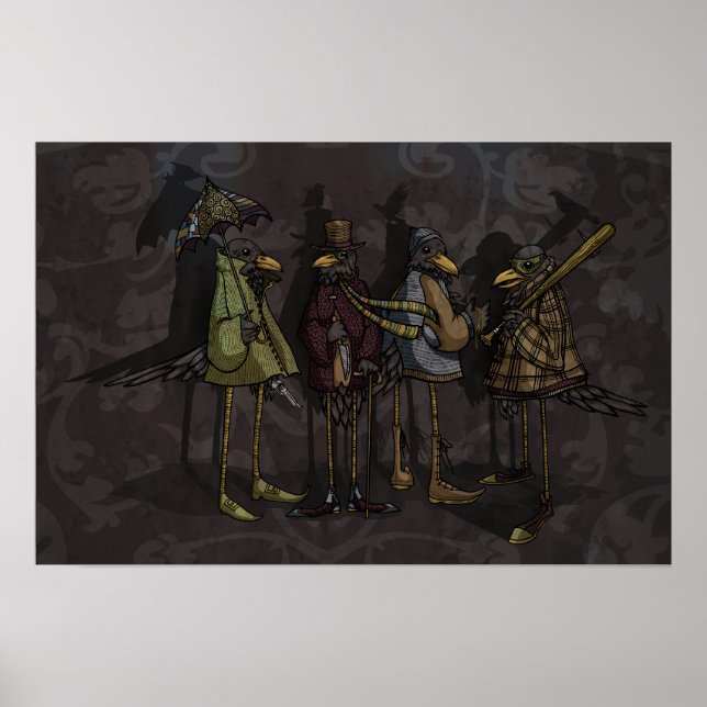 Affiche Meurtre des corbeaux (Devant)