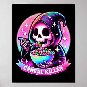 Affiche Meurtre Halloween Skeleton La Faucheuse Grim E
