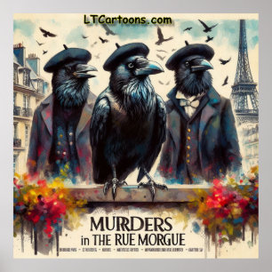 Affiche Meurtre très louche – Rue Morgue Noir