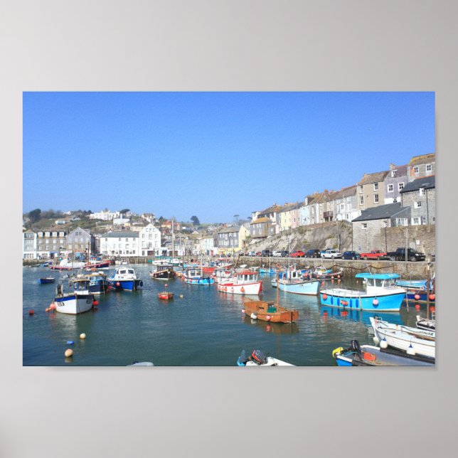 Affiche Mevagissey à Cornwall (Devant)