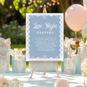 Affiche Mexica talavera Night Diaper Baby shower Jeu