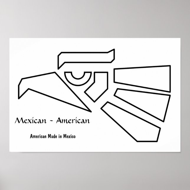 Affiche mexicain-américain (Devant)