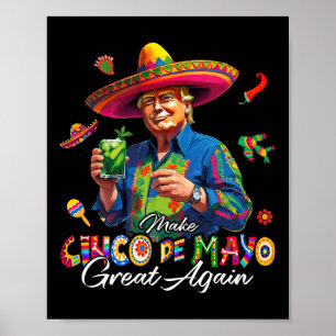 Affiche Mexicain Fais que Cinco De Mayo soit à nouveau gén