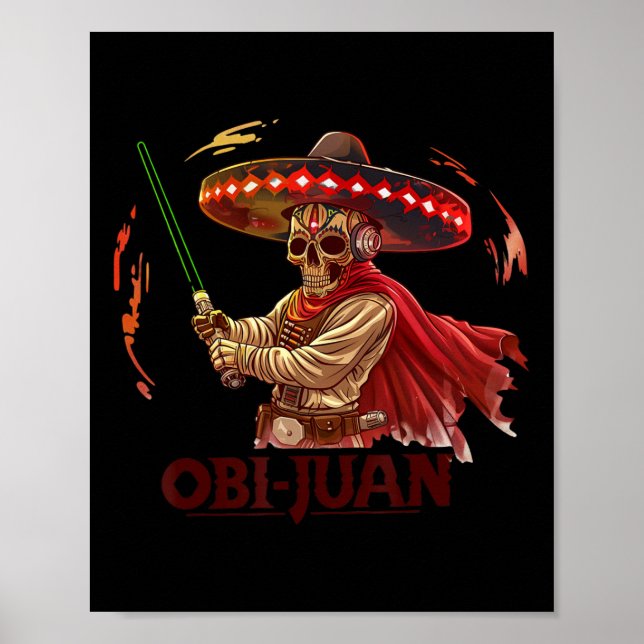 Affiche Mexicain Obi Juan Movie Parodique Cinco De Gaming (Devant)