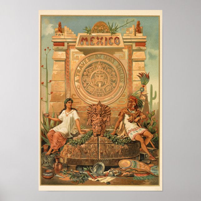Affiche México a través de los siglos (Devant)