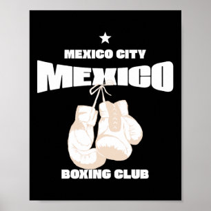 Affiche Mexico City Boxing Club Mexico - Boxe 1
