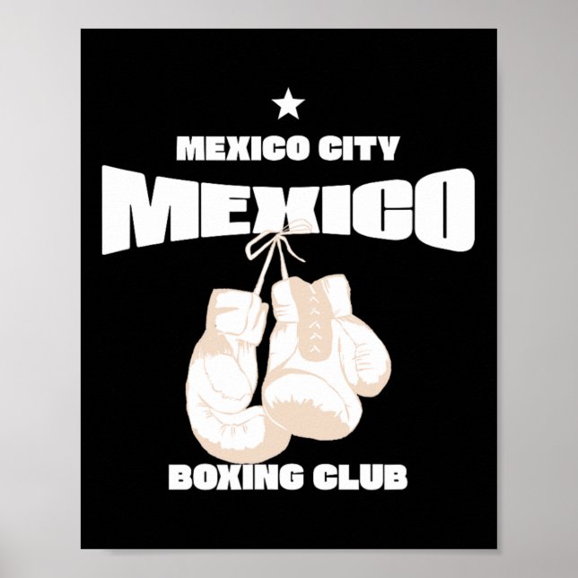 Affiche Mexico City Boxing Club Mexico - Boxe 1 (Devant)
