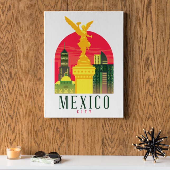 Affiche Mexico City Vintage  (Mexico City Vintage Travel Poster)