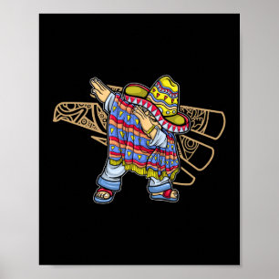 Affiche Mexique Dab Dabbing Drapeau Mexicain Fierté Maillo