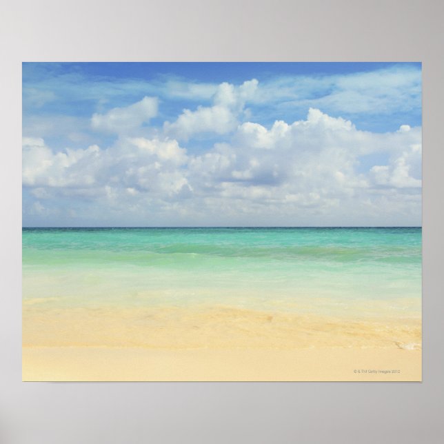 Affiche Mexique, Playa Del Carmen, paysage marin 2 (Devant)