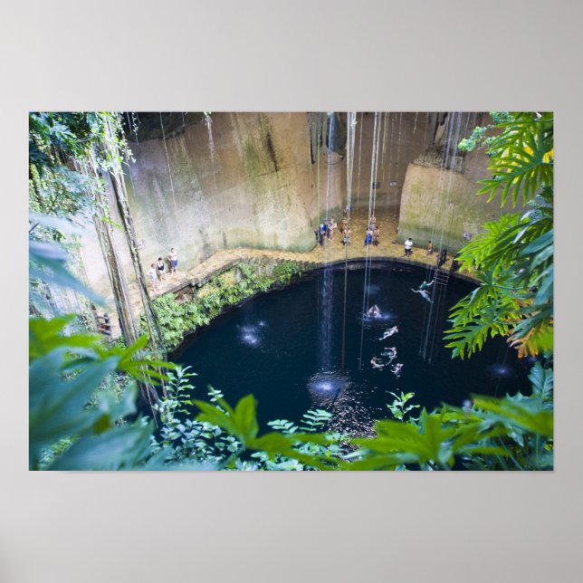 Affiche Mexique, Quintana Roo, près de Chichen Itza, (Devant)