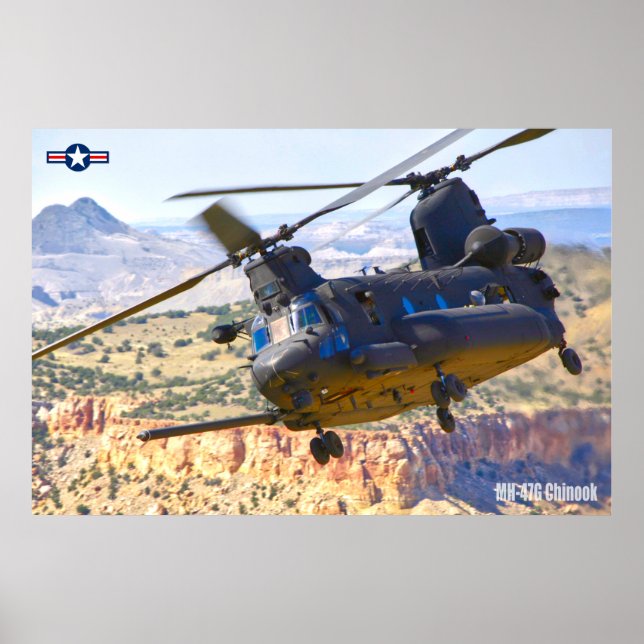AFFICHE MH-47G CHINOOK (Devant)