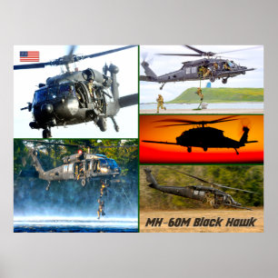 AFFICHE MH-60M BLACK HAWK