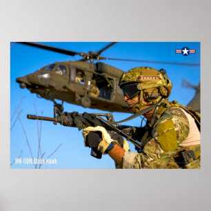 AFFICHE MH-60M BLACK HAWK