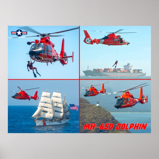 AFFICHE MH-65D DOLPHIN (Devant)