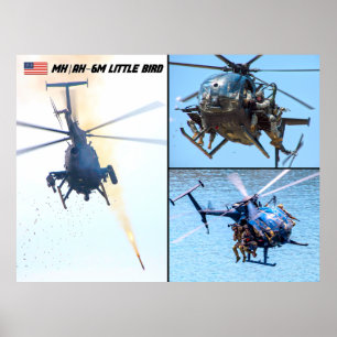 AFFICHE MH/AH-6M PETIT OISEUR