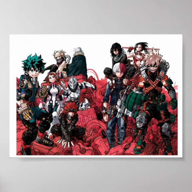 Affiche MHA Chapitre 254 Étalage de couleurs (Devant)