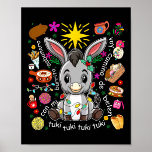 Affiche Mi Burrito Sabanero Mexicain Tuki Tuki Donkey Lati
