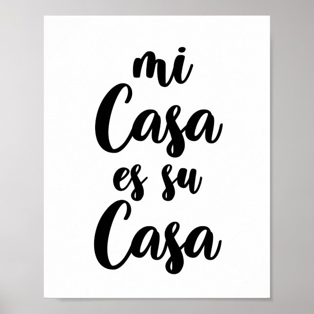 Affiche Mi casa es su casa (Devant)