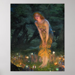 Affiche Mi-été Eve c. 1908 par Edward Robert Hughes