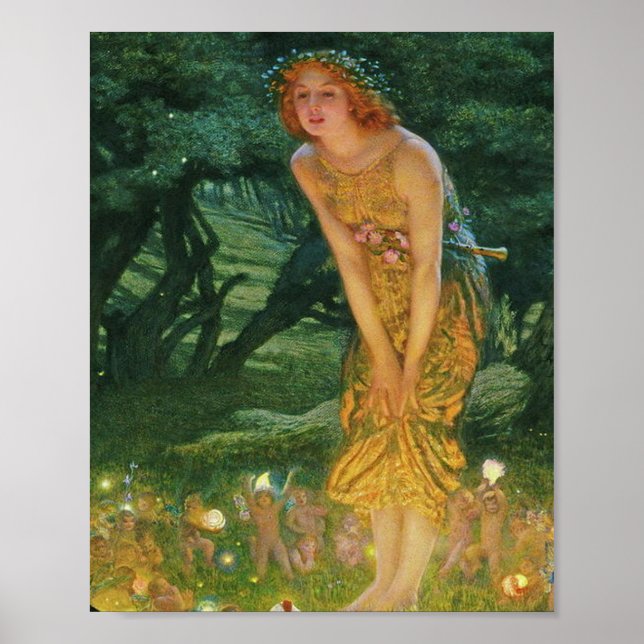 Affiche Mi-été Eve Edward Robert Hughes 1908 (Devant)