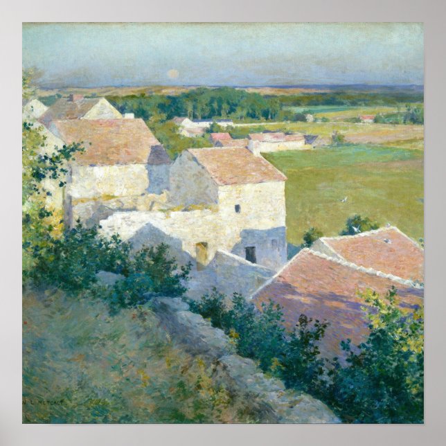 Affiche Mi-été Twilight Willard Metcalf Art (Devant)