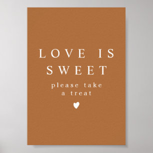 Affiche MIA Boho Terracotta Love is Sweet Take a Treat