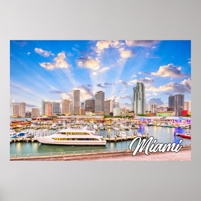 Affiche Miami, Floride, États-Unis (Devant)