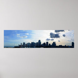 Affiche Miami, Floride Skyline