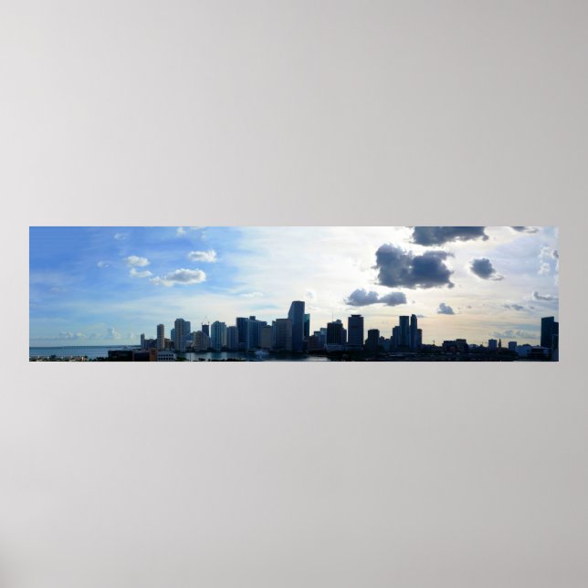 Affiche Miami, Floride Skyline (Devant)