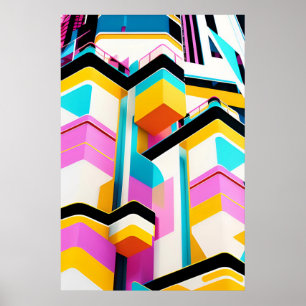 Affiche Miami Nice années 1980 Ken Gage Rétrowave