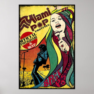 AFFICHE MIAMI POP FESTIVAL CLASSIQUE