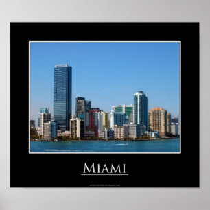 Affiche Miami Skyline